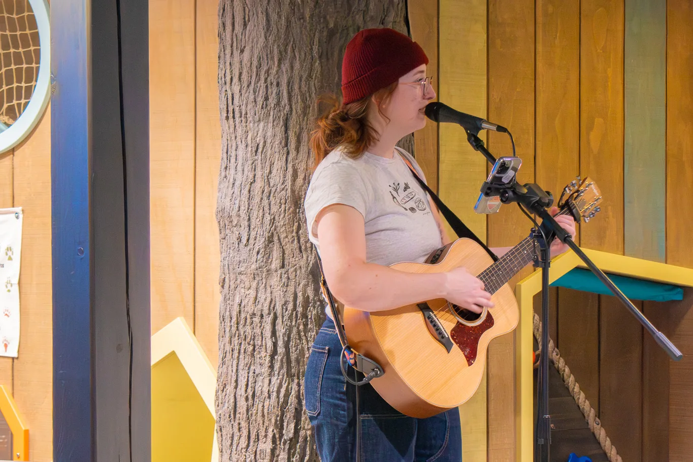 Person playing guitar