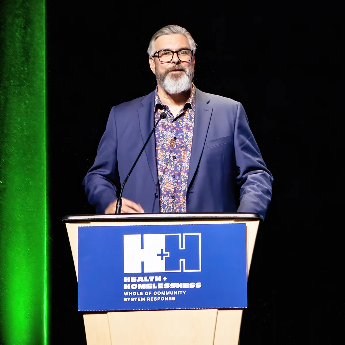 aerial view of building exterior